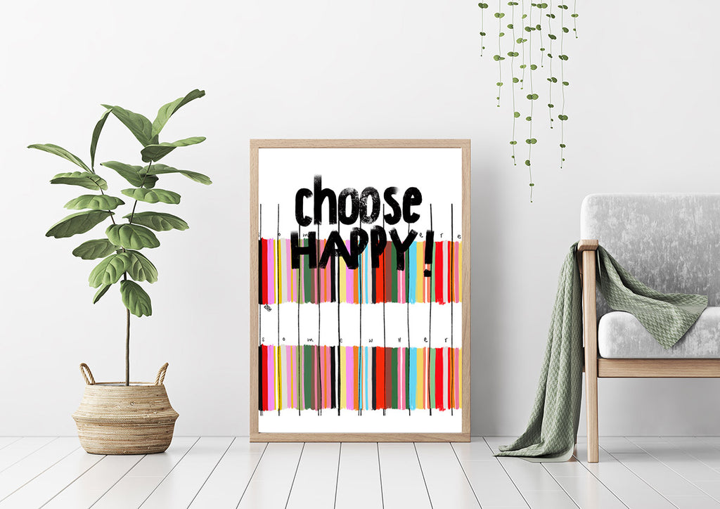 Plakat "Choose happy"