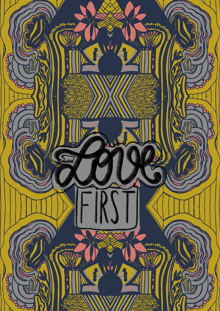 Plakat "Love first"